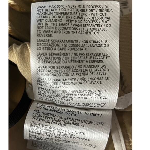 Moncler Gabardine Basic Stretch Drawstring Pants Tan Size 48 IT/US 32 - Picture 16 of 16